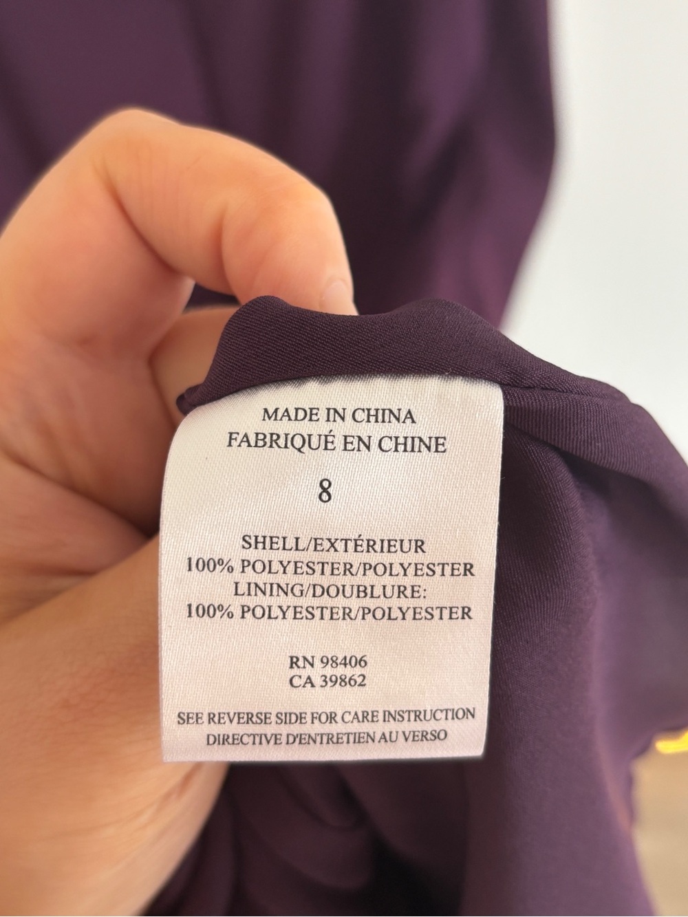 Theory Kaien Dress Sleeveless Plum Purple Fit-and-Flare Dress SZ 8 - Picture 8 of 9